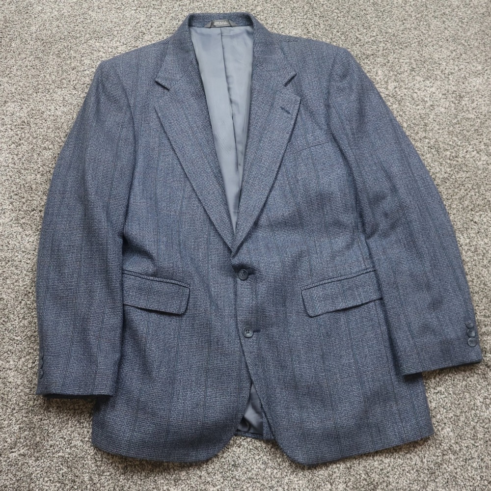 Haggar Blazer Men's 42L Gray Plaid Imperial Fit Jacket spots coat‎